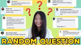 RANDOM QUESTION/Jessica Mae Feliciano