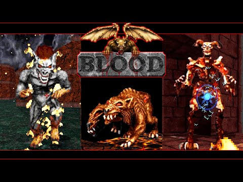 Видео: Все боссы и враги игры Blood (1997 - 1999)