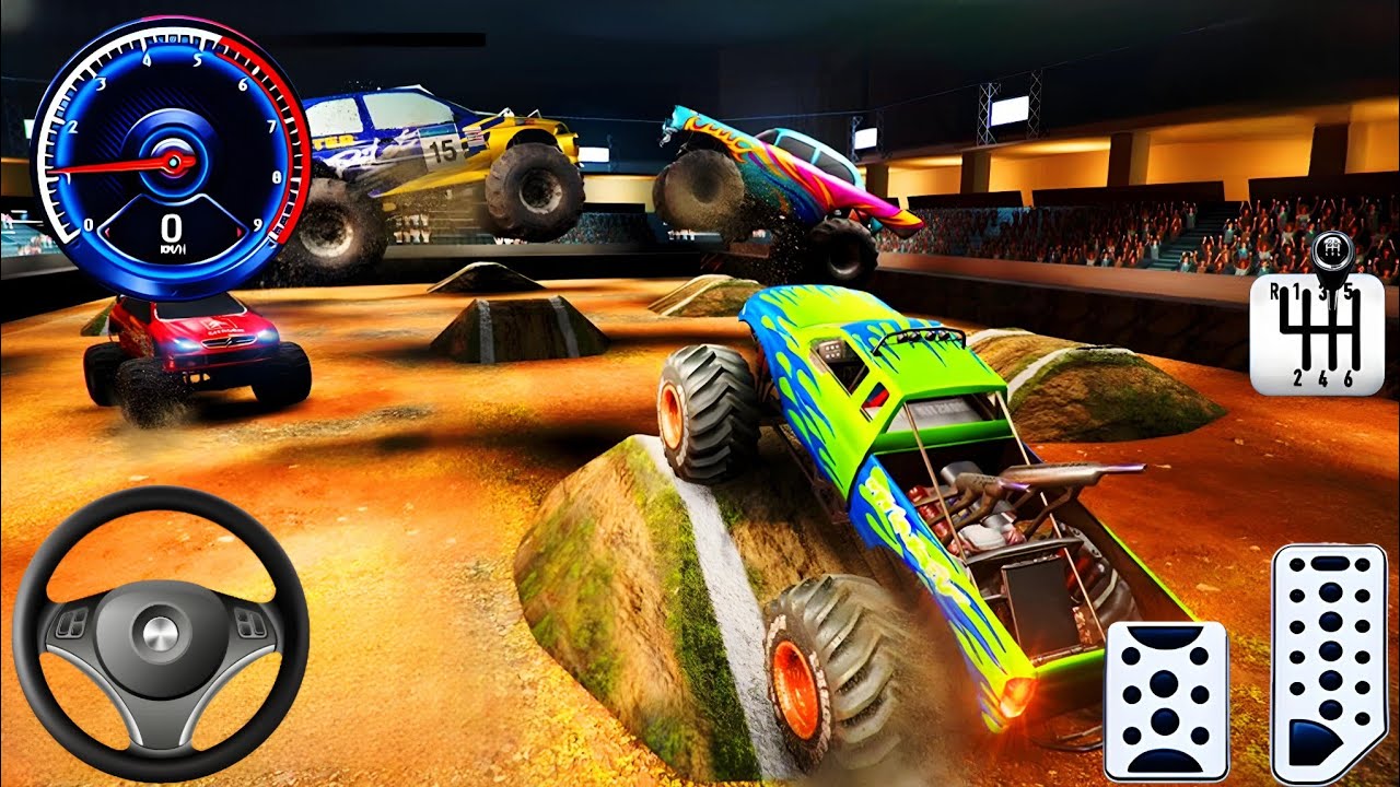 US Monster Truck Demolition Derby 3D Game - Android Gameplay