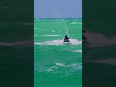 Good luck or skill? The other jetski with 2 people on it tipped over 4 times! (Will post later).