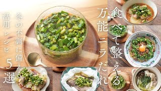 【万能ニラだれ】食べて整える！管理栄養士の特製だれと冬の不調ケア活用レシピ5選