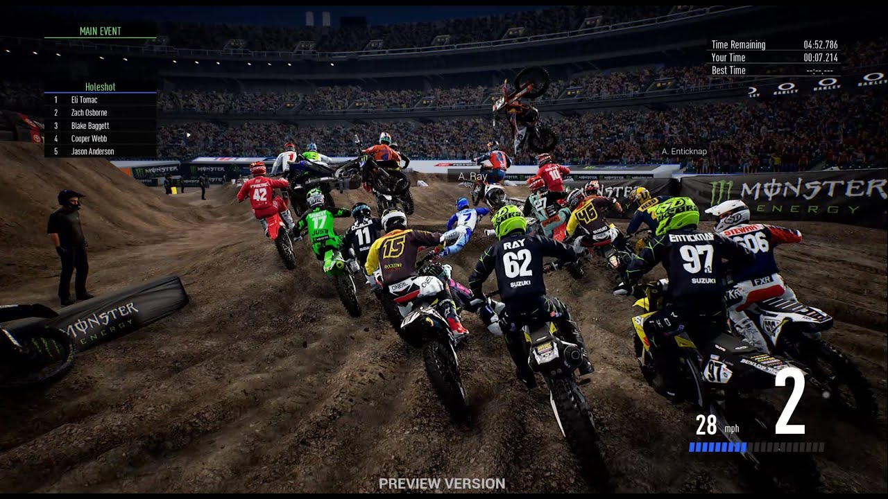Monster Energy Supercross The Official Video Game 3 Oakland CRAZY