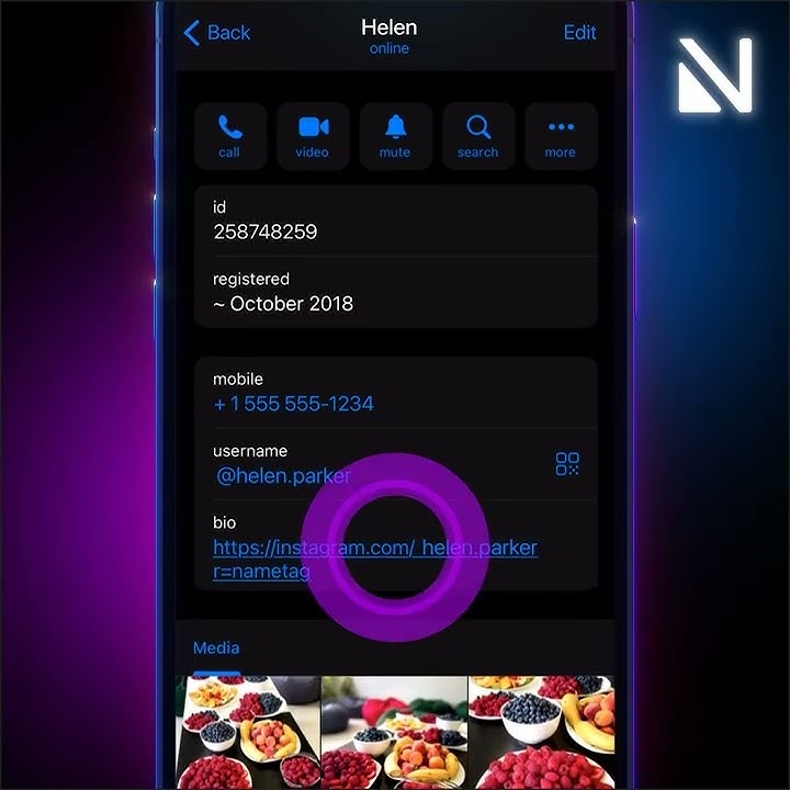 How To Use Clickable Profile and Bio Links in Nicegram - #1 Telegram client! (Shots)