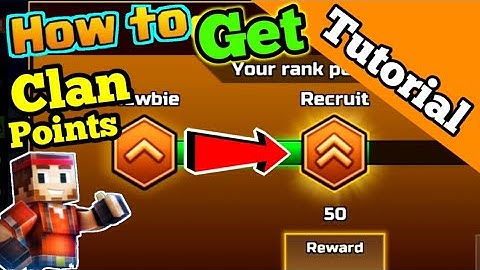 How To Get Clan Points in Pixel Gun 3D | How To Rank Up in the NEW Clan Rank System