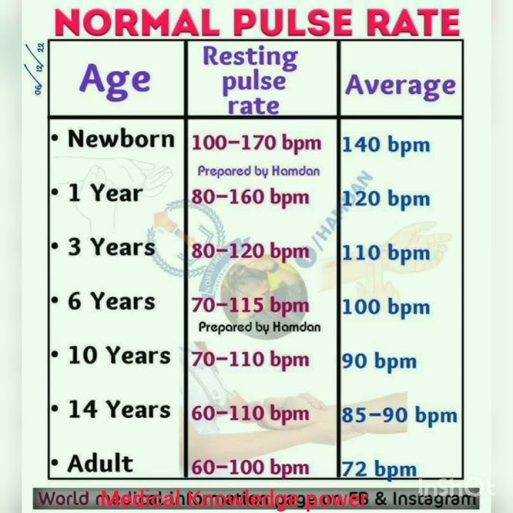 Normal Pulse rate #medical #shorts