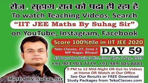 Day 59 Binomial Theorem Heights Distances Properties & Solutions of Triangle Crash Course JEE