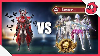 Blood RAVEN vs 4 CONQUERORS | PUBG MOBILE