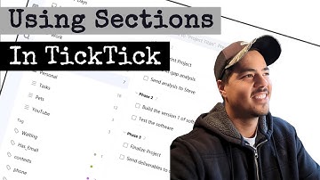 Using Sections in TickTick