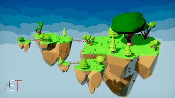 LWRP/URP Low Poly Floating Islands Asset