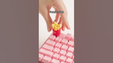 Happy Fry-day 🍟🍟🍟 #shorts #craft #3dprinting #diy #keyboard