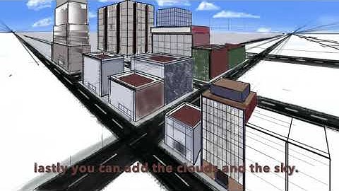 How to draw in two points perspective for beginners with Autodesk.