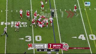 Zion Elee Forces the Fumble & Terps Recover vs. Ohio State | Maryland Football