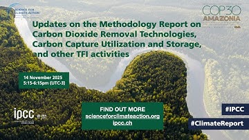 Updates on the Methodology Report on CDR Technologies, CCUS, and other TFI activities