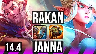 RAKAN & Kai'Sa vs JANNA & Twitch (SUP) | 3/1/24, Rank 3 Rakan | TR Challenger | 14.4