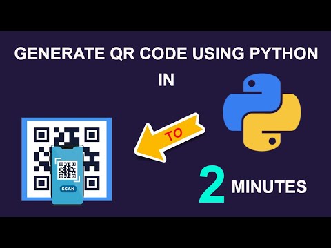 Generating Qrcode using python language - YouTube