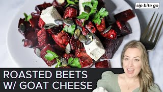 Roasted Beets In Oven With Goat Cheese Salad (Cook With Me)