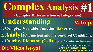 Complex Analysis #1 (V.Imp.) | Analytic Function and its Conditions | Cauchy Riemann Equations