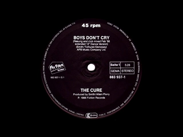 THE CURE - boys don't cry new voice club mix 1986