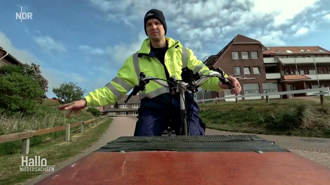 Arbeiten auf autofreien ostfriesischen Inseln: Zählerwechsel per Lastenrad auf Baltrum