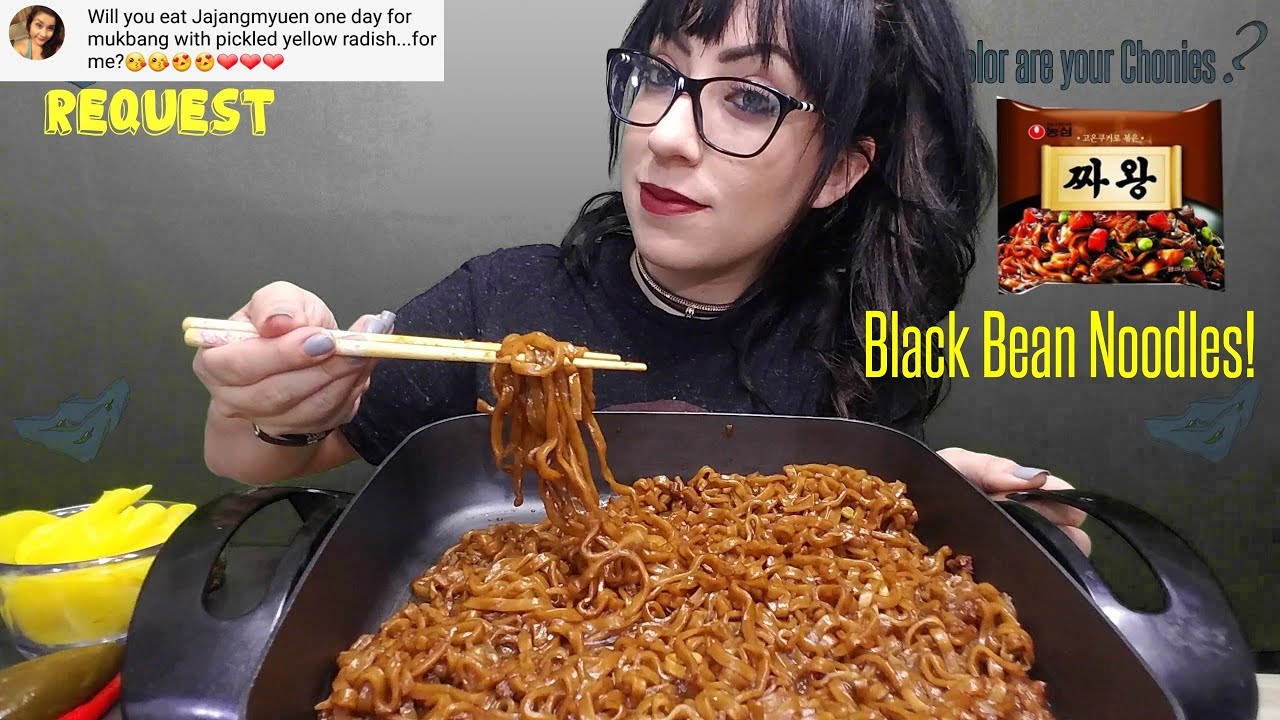 black bean noodles package
