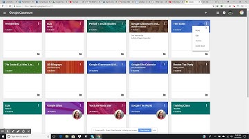 Two ways to rearrange your classes in the New Google Classroom
