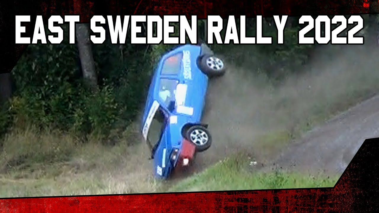 East Sweden Rally 2022 - Crash & Action. Rull, avåkningar & häftig bilåka!