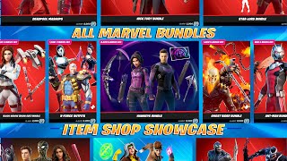 All Marvel Bundles Item Shop Showcase/Preview! Fortnite