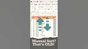 ✅Stop Sorting Every Time — Excel SORT Will Shock You! ⚡ #excel #shortvideo #shrots
