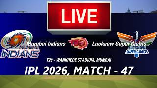 🛑LIVE- MI vs LSG🛑IPL 2026🛑MUMBAI vs LUCKNOW🛑CRICKET 26 GAMEPLAY🛑LIVE MATCH STREAMING🏏