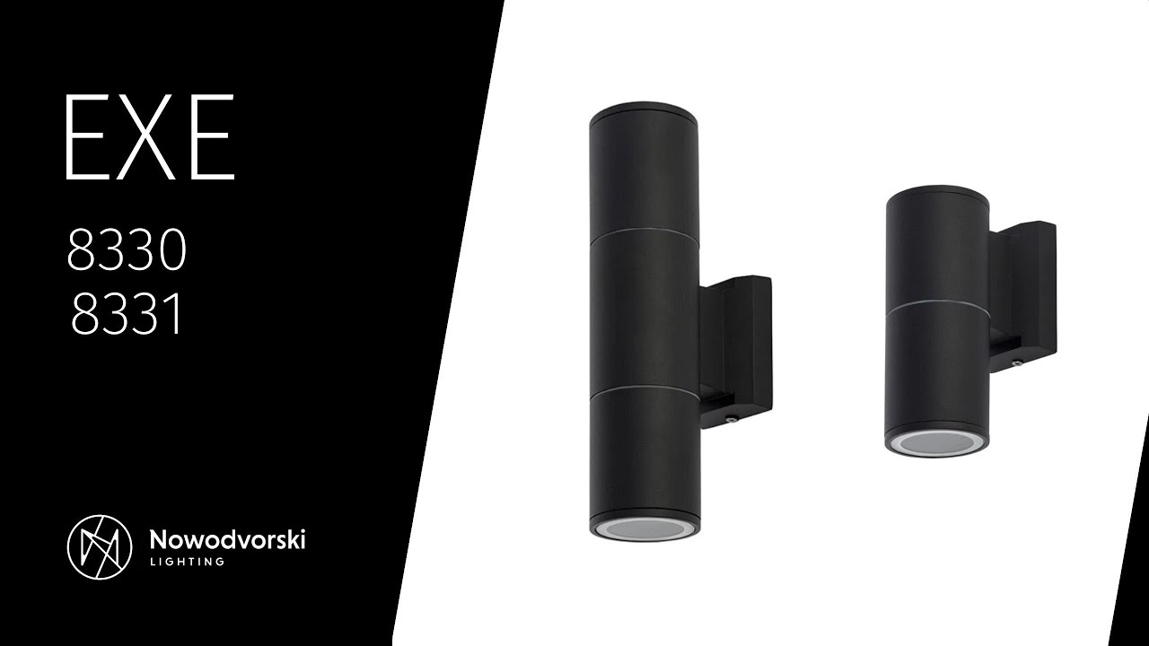 Уличный светильник Nowodvorski 8330 Exe GU10 2x10W IP54 черный video