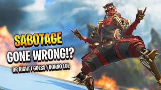 my teammate attempted to SABOTAGE me.. it failed - Apex Legends
