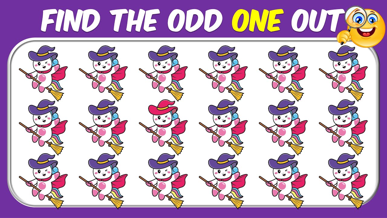 Find the ODD One Out | Find the ODD Number and Letter | Emoji Quiz ...