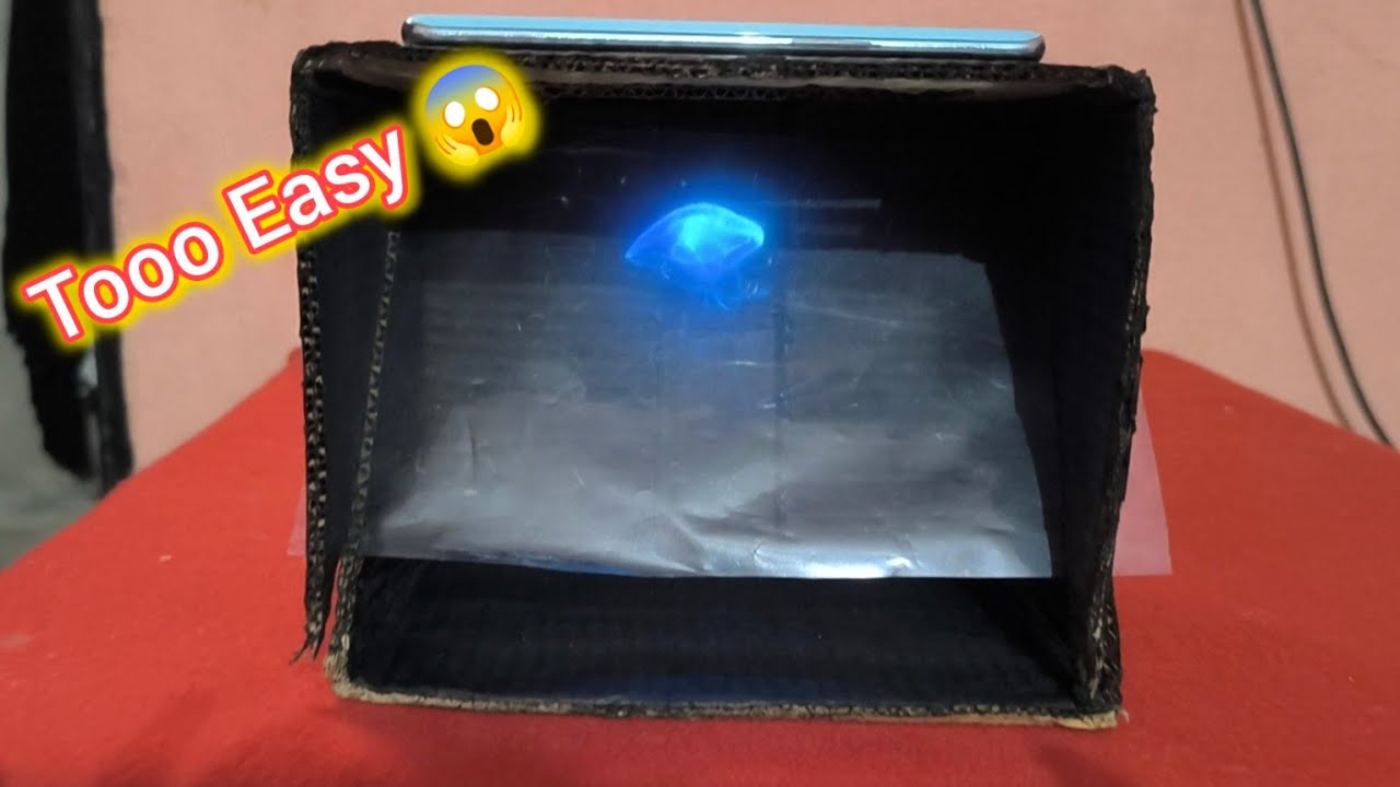 How to make 3D hologram video projector at home #diy #mssonutube #craft ...