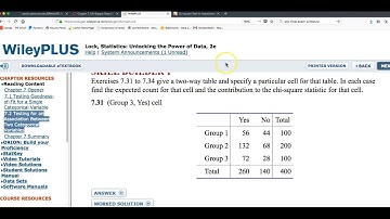 Chi Square Test for Association Example with StatKey