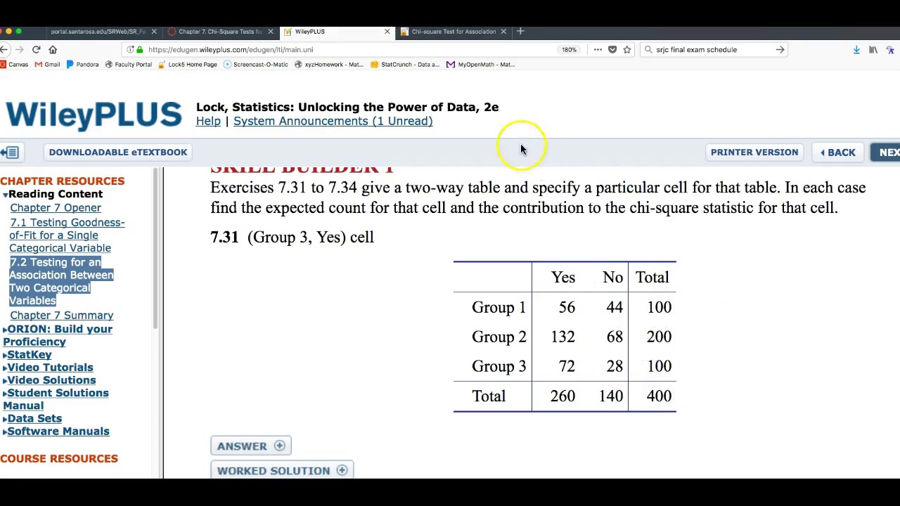 Chi Square Test For Association Example With StatKey YouTube Chi square test for association example with statkey youtube