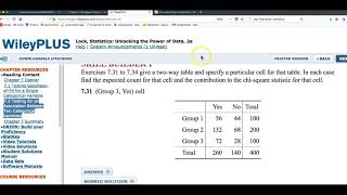 Chi Square Test for Association Example with StatKey