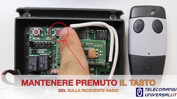 Come Programmare un telecomando Cardin S449 direttamente dalla ricevente radio