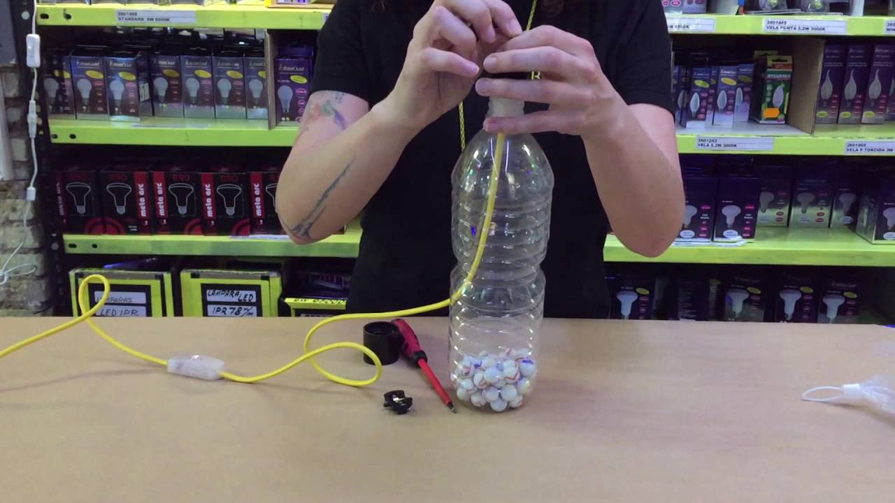 Lampara Con Botella De Plastico Youtube