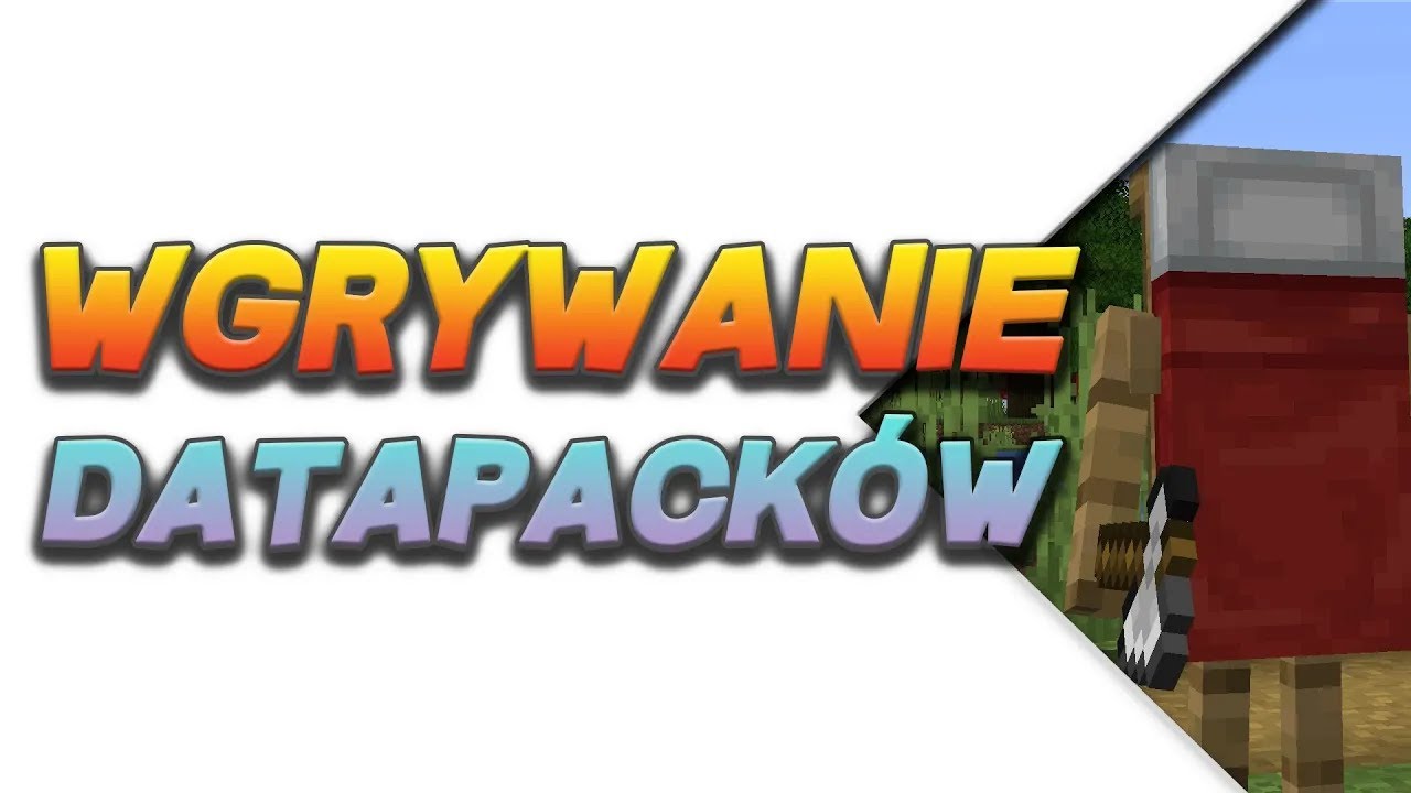 Jak wgrać DATAPACKI do Minecraft?