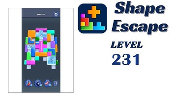 🔥 Shape Escape Level 231 Walkthrough | Can You Solve It? 🧠💥