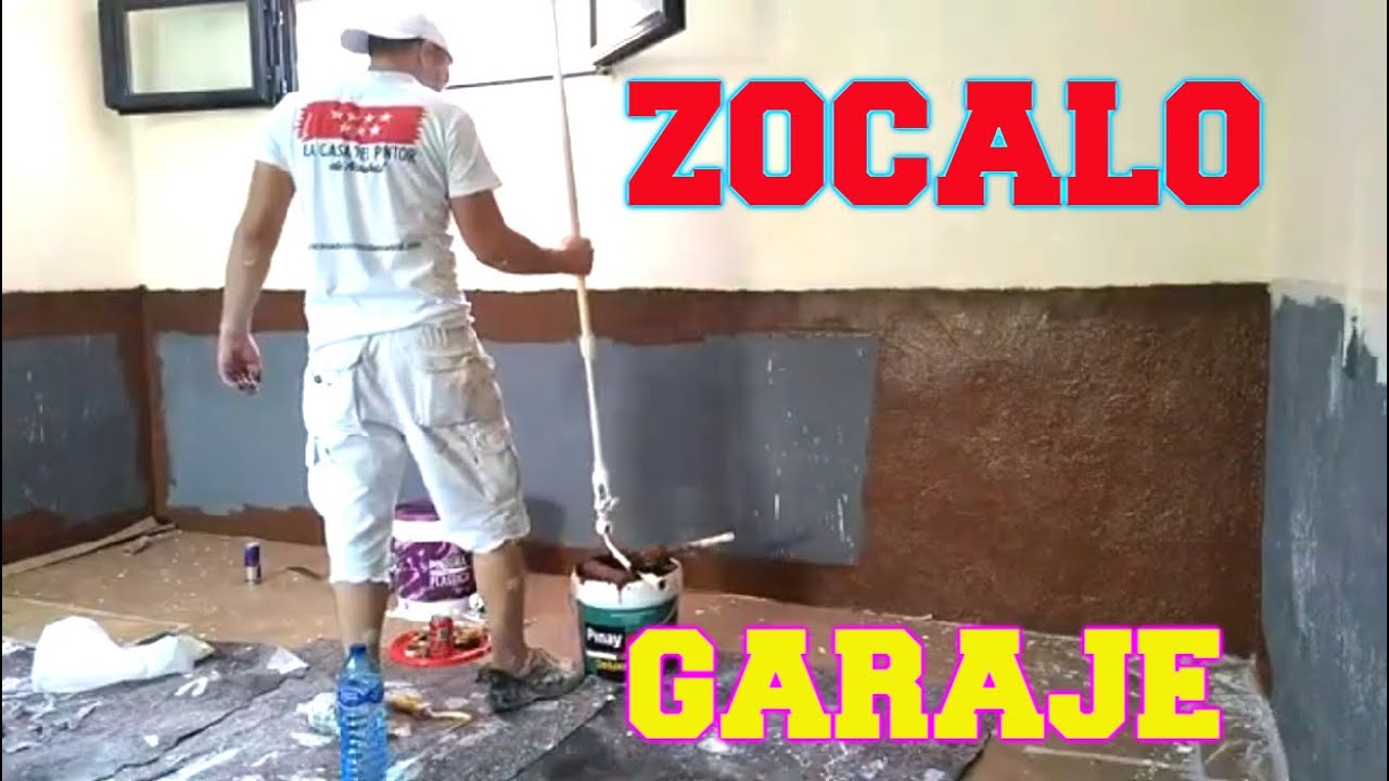 COMO PINTAR GARAJE ZOCALO PARED 