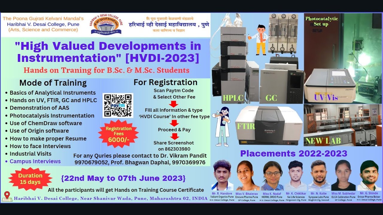 High Valued Developments in Instrumentation [HVDI 2022-2023] Video created by Ashish Khandare