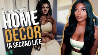 Designing My IRL Bedroom in Second Life | Second Life Decor