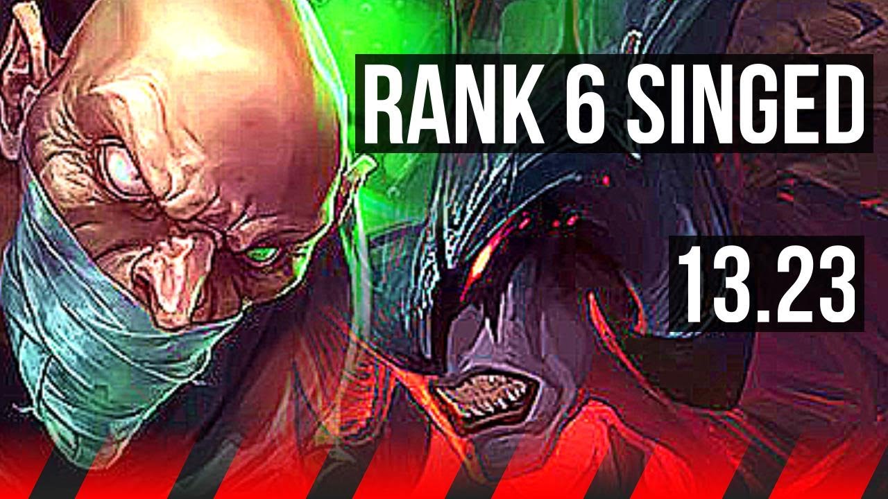 SINGED vs AATROX (TOP) | 5/1/13, Rank 6 Singed | BR Master | 13.23