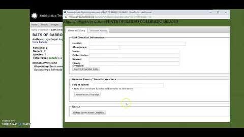 Symbiota Checklists 2: Creating a Checklist