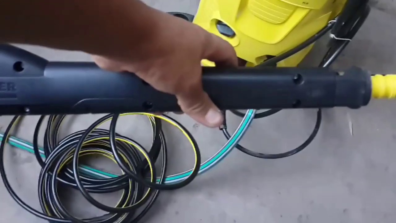 Karcher k4 como destapamos cañeria - YouTube