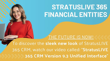 StratusLIVE 365 Financial Entities
