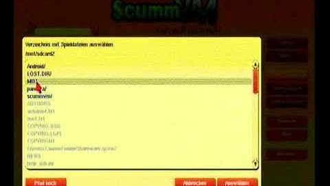 newest ScummVM 1.4.1 on Android for Pandora Handheld