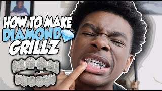 This is how to make diamond grillz easy for cheap diy ky custom no
need spend money on expensive when you can ones at home subscrib...