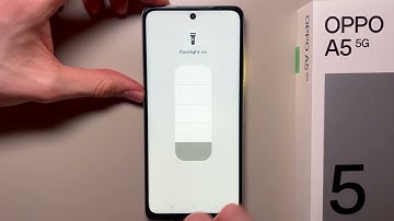 How to Switch On/Off Flashlight on OPPO A5 5G?